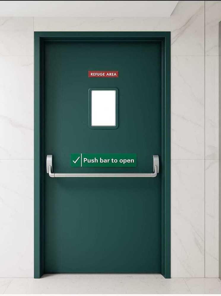 व्हाइट फायर रेटेड शाफ्ट डोर्स