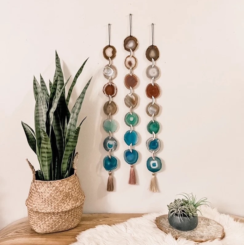 Multi Color Agate Slices Wall Hangings