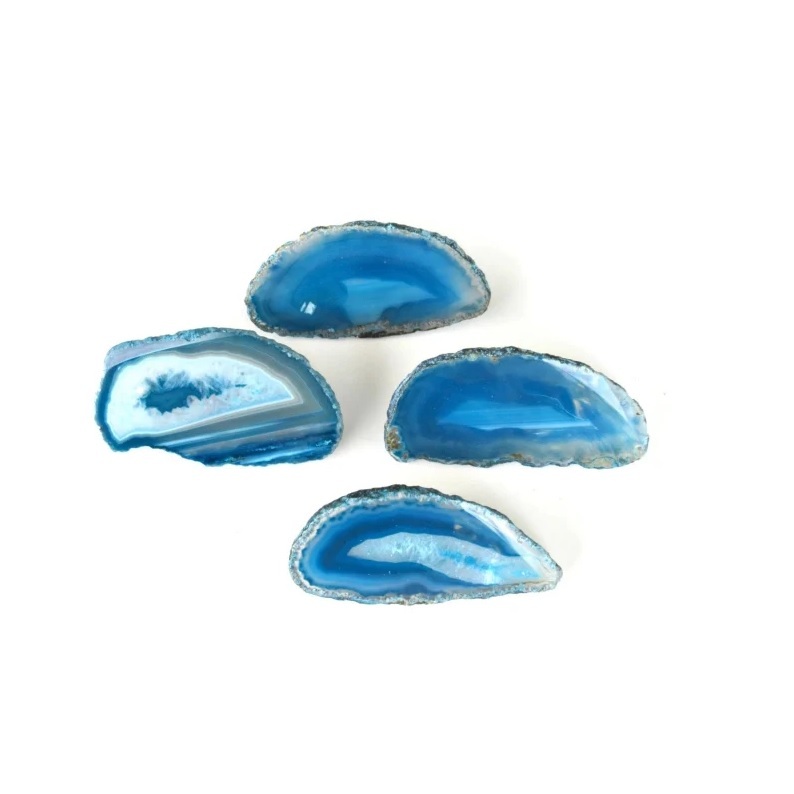 Multi Colored Agate Slab Cabinet Hooks