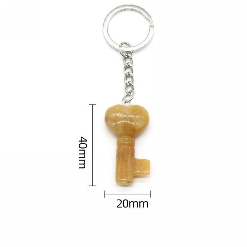 Multi Gemstone Key Ring