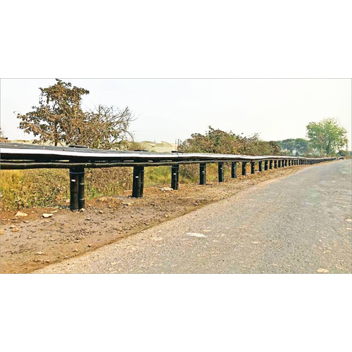 Black Bamboo Crash Barriers