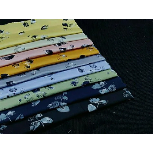 अलग-अलग उपलब्ध मल्टीकलर फ्लोरल प्रिंटेड फैब्रिक