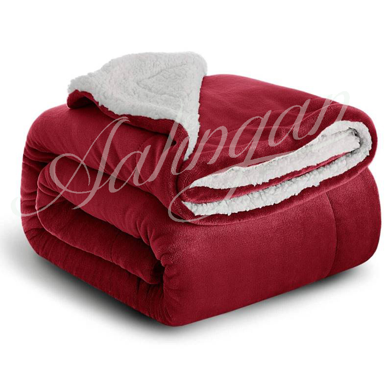 Sherpa Fleece Twin Blanket For Couch Bed Sofa
