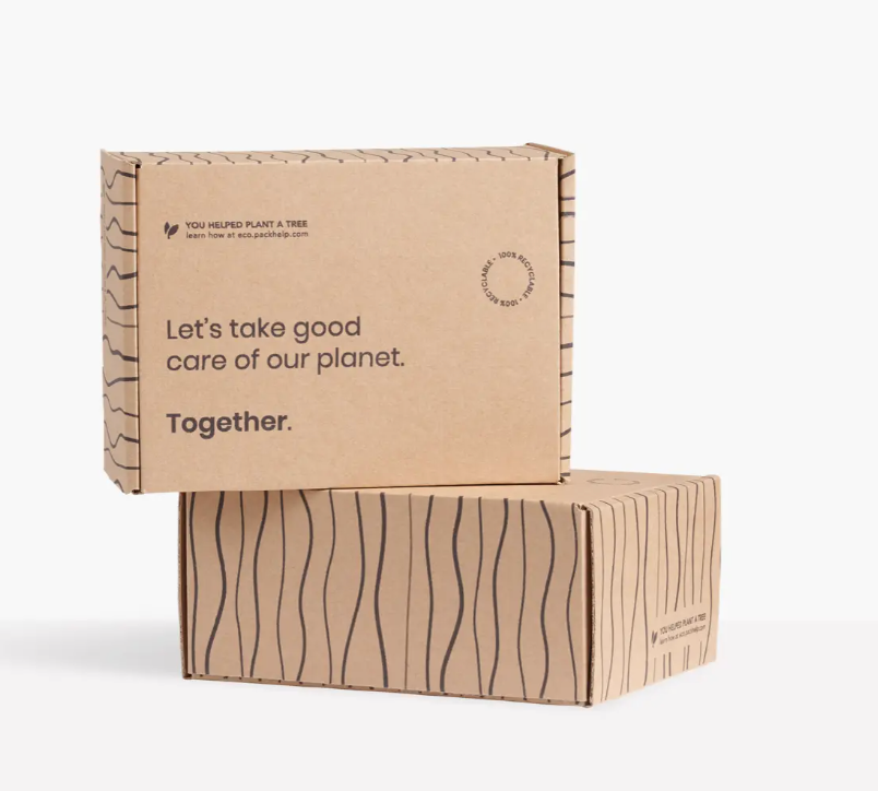 Corrugated Mailer Boxes - Kraft Paper Any Size Any Color | Custom Printing Rectangle Shape Ideal For Apparel Electronics Food Gifts