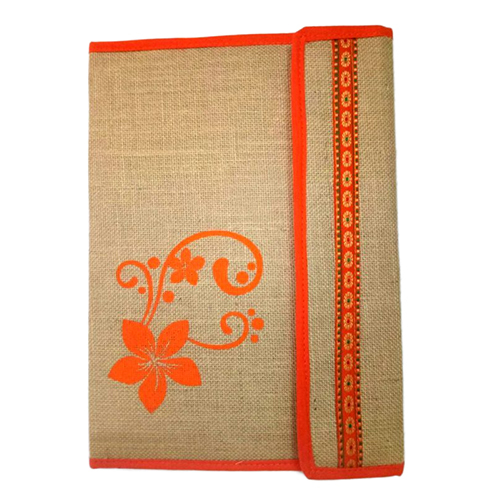 Modern Jute Printed File Folder
