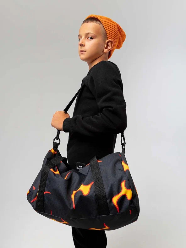 Bag For Children 34-40 - 42x24x24 Cm, Black | Waterproof Oxford 600d Polyester, Zipper Closure, Spacious, Versatile, Shoulder Strap