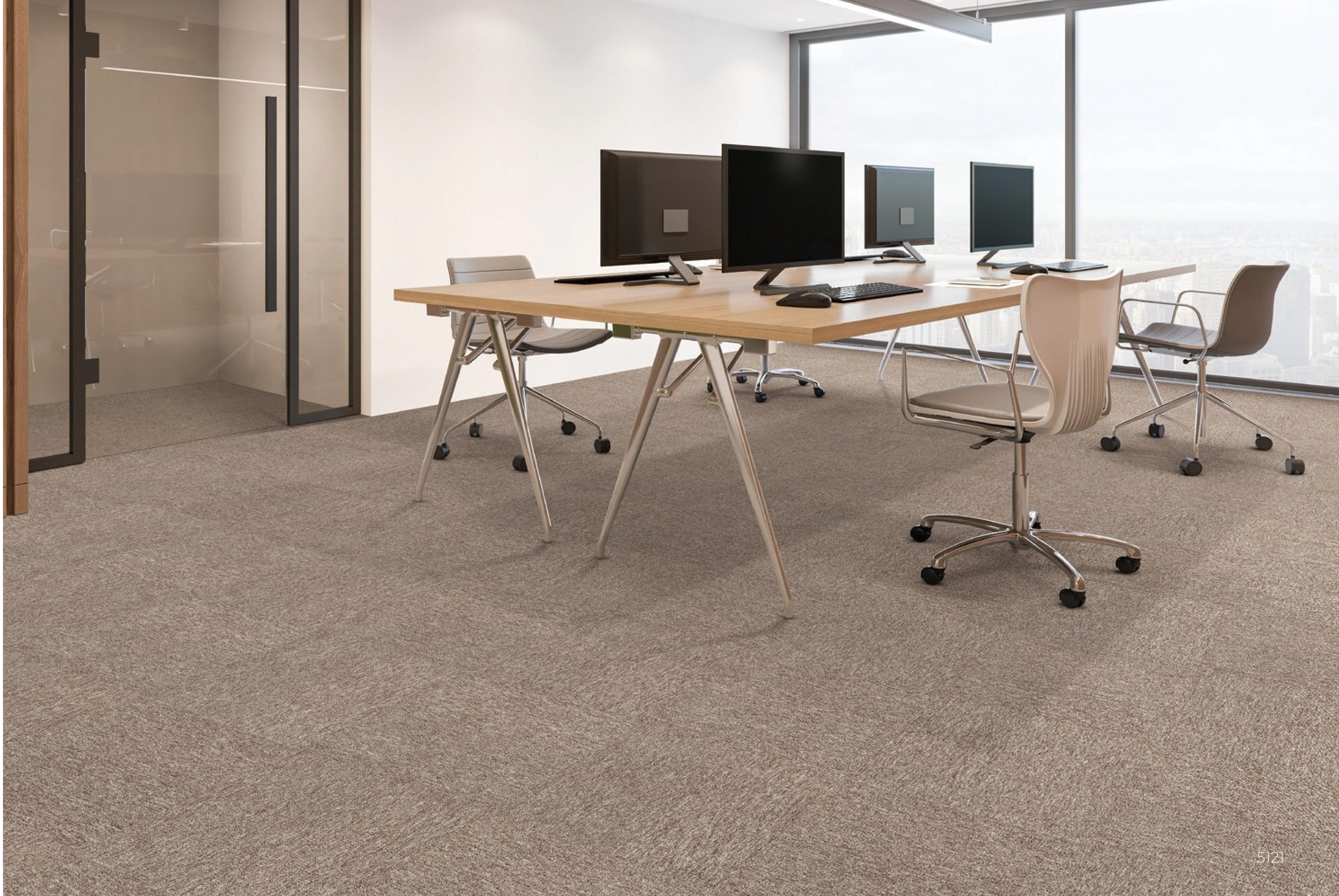 Office Carpet - Tufted Loop Pile, 100% Pp Fiber, 3mm Pile Height | Sound Insulation, Heat Insulation, Anti-static, Waterproof, Flame Resistant