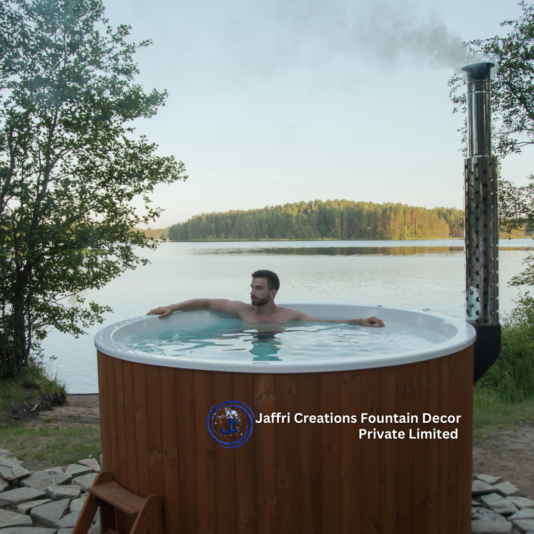 Jacuzzi Bathtub - Acrylic, 6x6 Ft, White | Digital Control, Adjustable Water Height, High-pressure Water Jets, Led Lighting, Touch Sensor, Electric Power