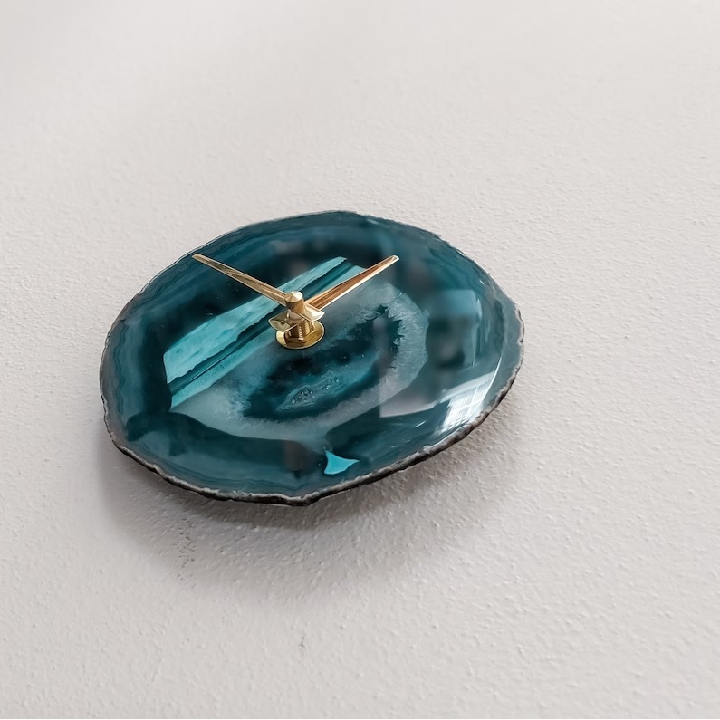 Small Agate Wall Clock