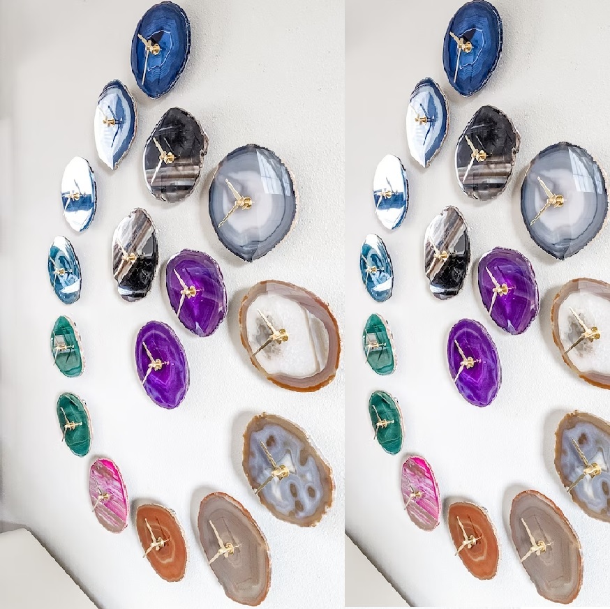 Small Agate Wall Clock