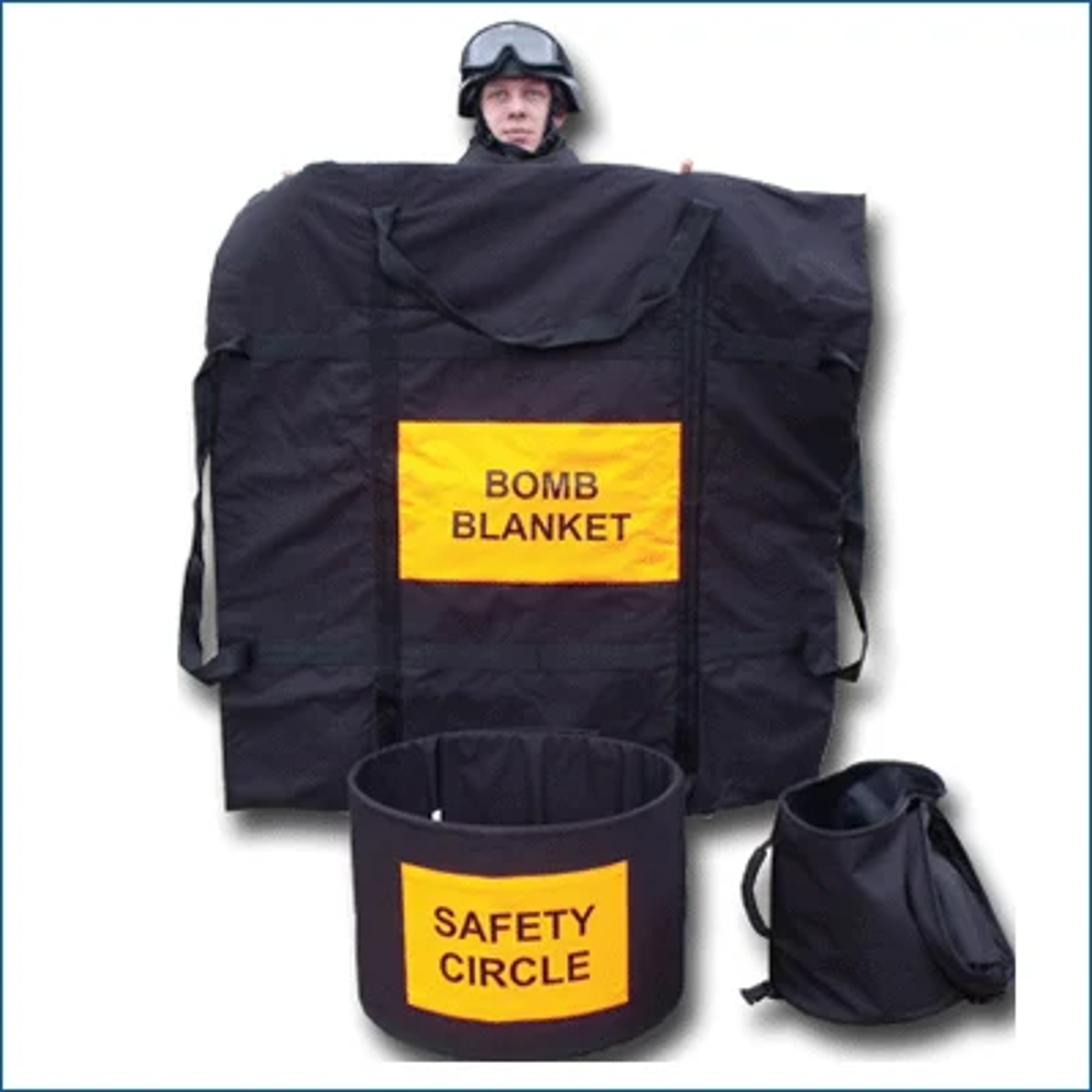 Bomb Suppression Blanket With Safety Circle - 1.5 M X 1.5 M | Fire-resistant, Durable Fabric For Explosive Containment