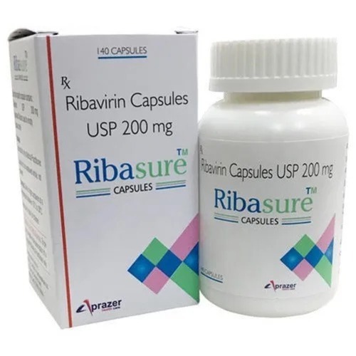 Ribasure - 200 Mg Ribavirin Capsule | Antiviral Medicine For Chronic Hepatitis C Treatment, Use As Directed By Physician