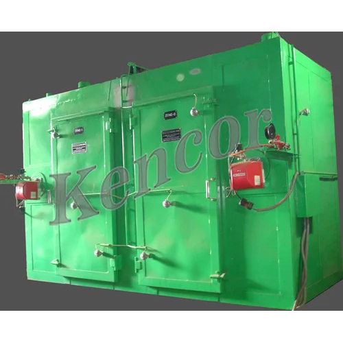 Industrial Gas Oven - Mild Steel, 72x72x36 Inches, Green | New, Gas Fired Burner, Temperature Range 100-200