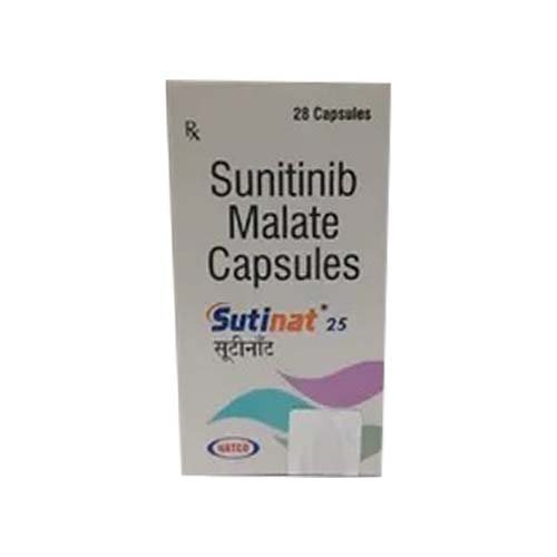 Sutinat Capsules - Sunitinib Malate, 12.5 Mg, 25 Mg, 50 Mg | Prescription Drug For Cancer Treatment, Dosage As Directed By Physician, Store Below 30â°c