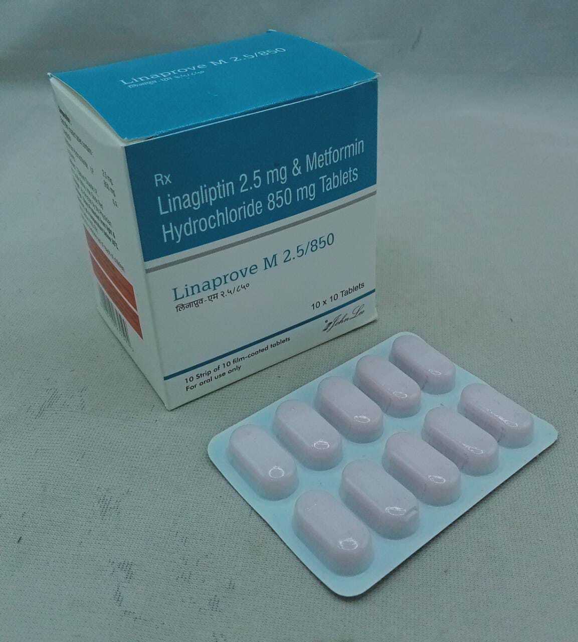Linagliptin Tablets - 10x10 Blister Pack | Prescription Diabetes Management, Dpp-4 Inhibitor, 36-month Shelf Life, Taken Once Daily, Store In Dry & Cool Place