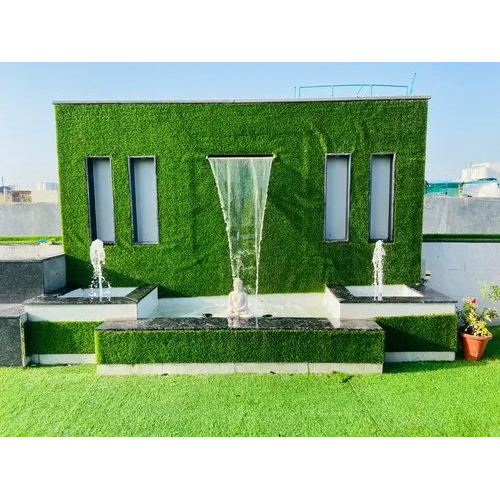 फोम जेट के साथ स्टेनलेस स्टील शीट वाटरफॉल फाउंटेन