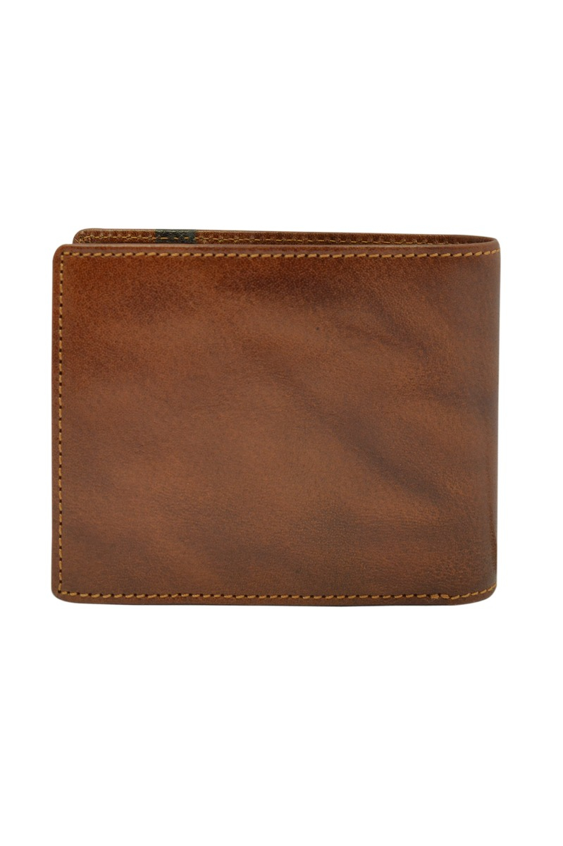Genuine Leather Tan/brown Gents Wallet - Color: Tan/ Brown