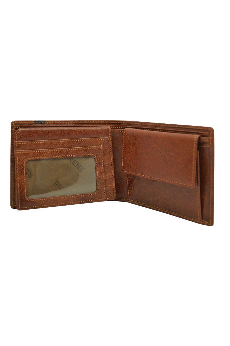 Genuine Leather Tan/brown Gents Wallet - Color: Tan/ Brown