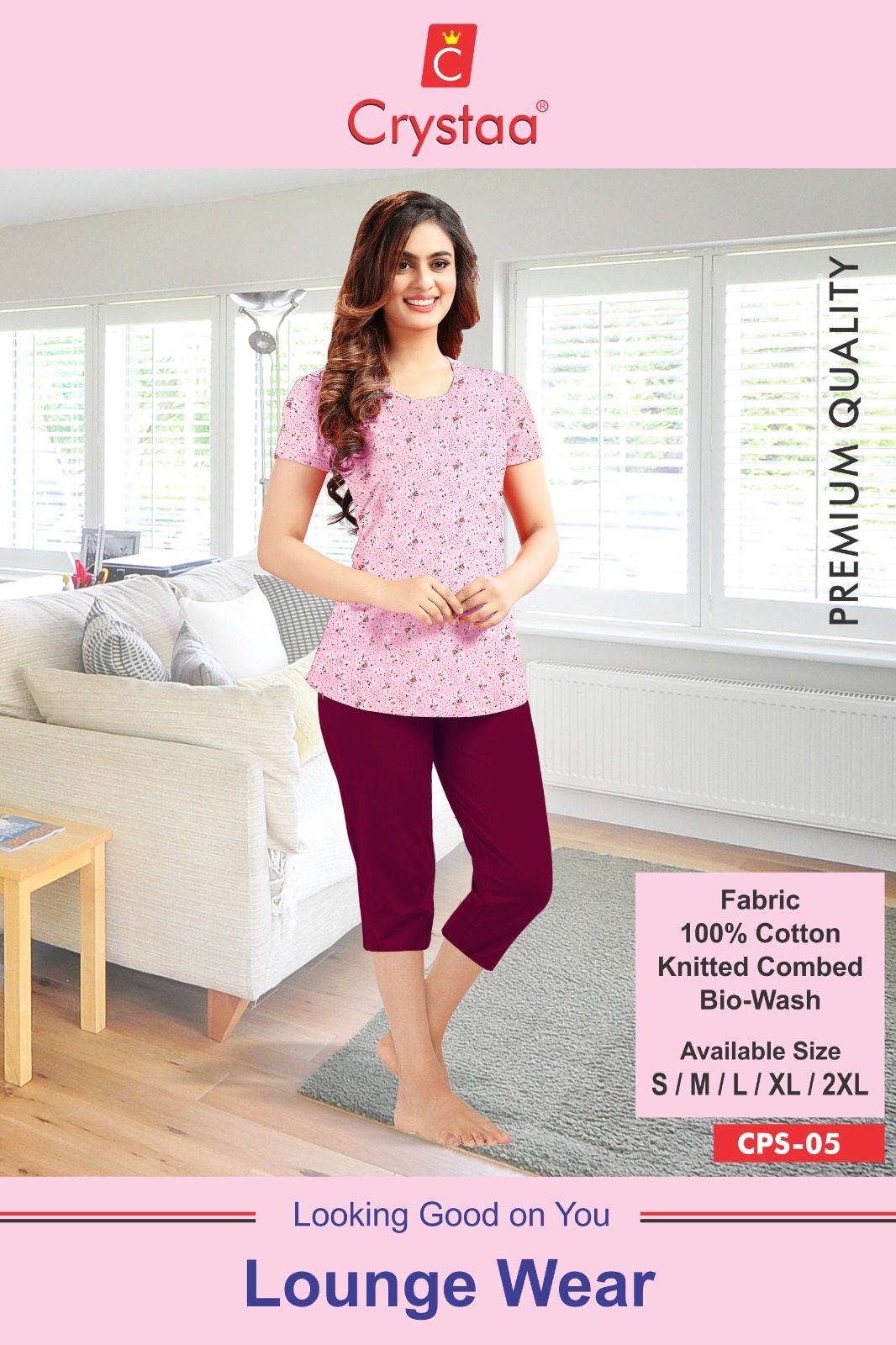 Cotton Pyjama Set - 100% Combed Cotton, Bio-wash, Sizes S-xxl, Grey Color | Soft Lounge Wear For Ultimate Comfort