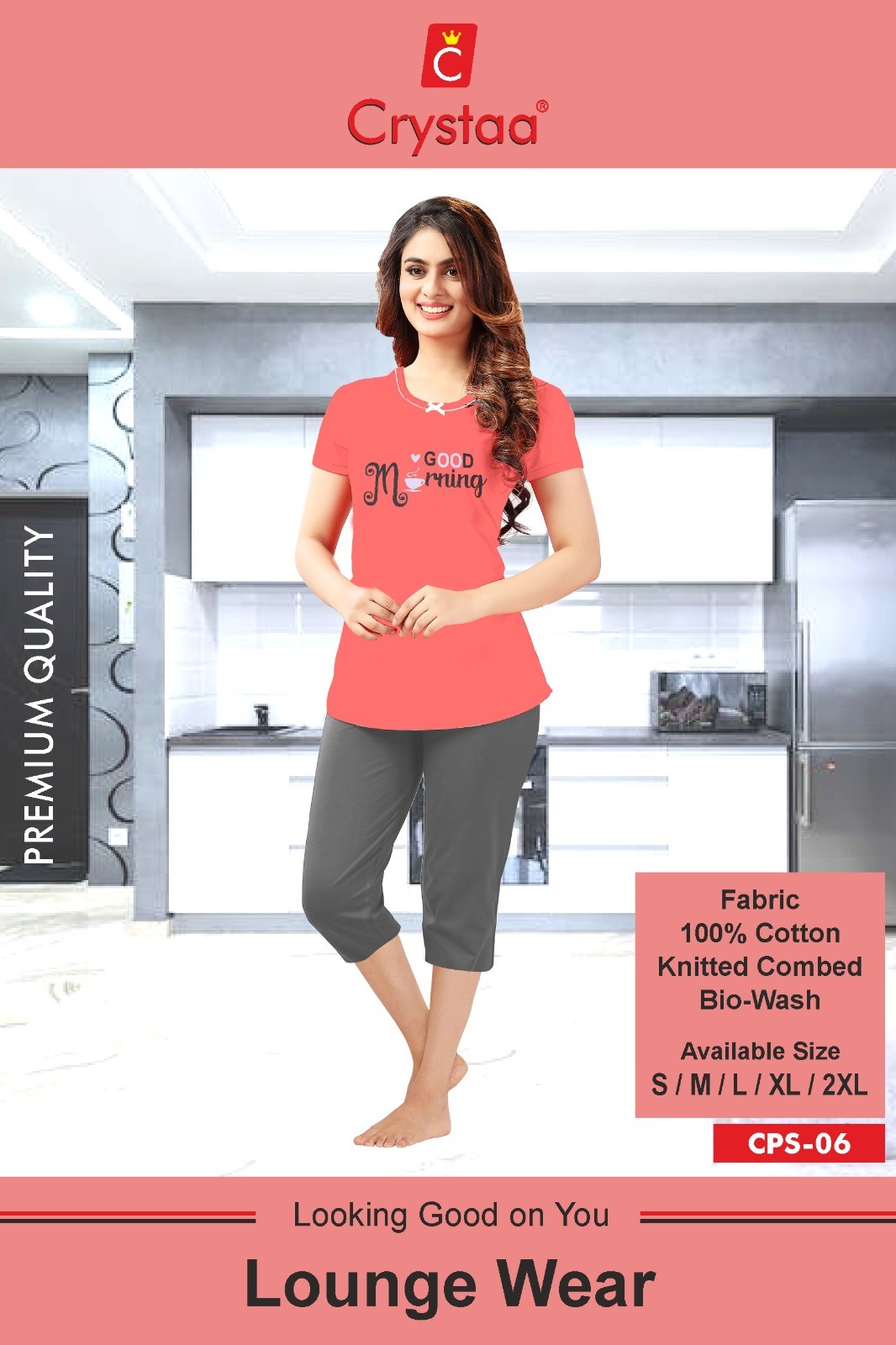 Cotton Pyjama Set - 100% Combed Cotton, Bio-wash, Sizes S-xxl, Grey Color | Soft Lounge Wear For Ultimate Comfort