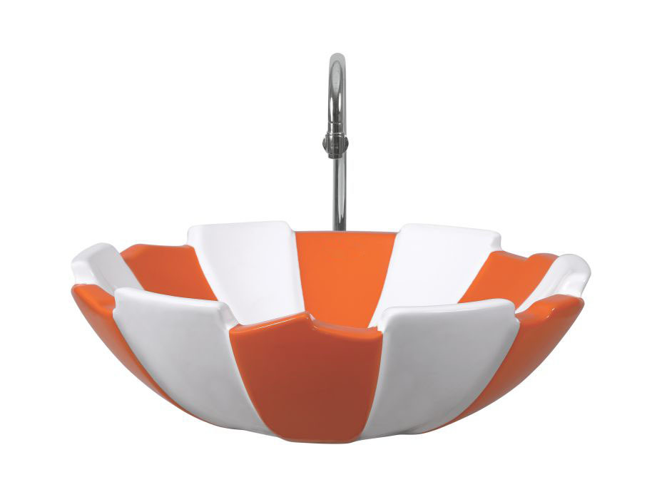 Ceramic Table Top - Ceramic, 16x16x16 Inches, White Color | Elegant Design, Durable, Easy To Clean, Stylish Look, Glossy Finish, Faucet Included, Space Saving