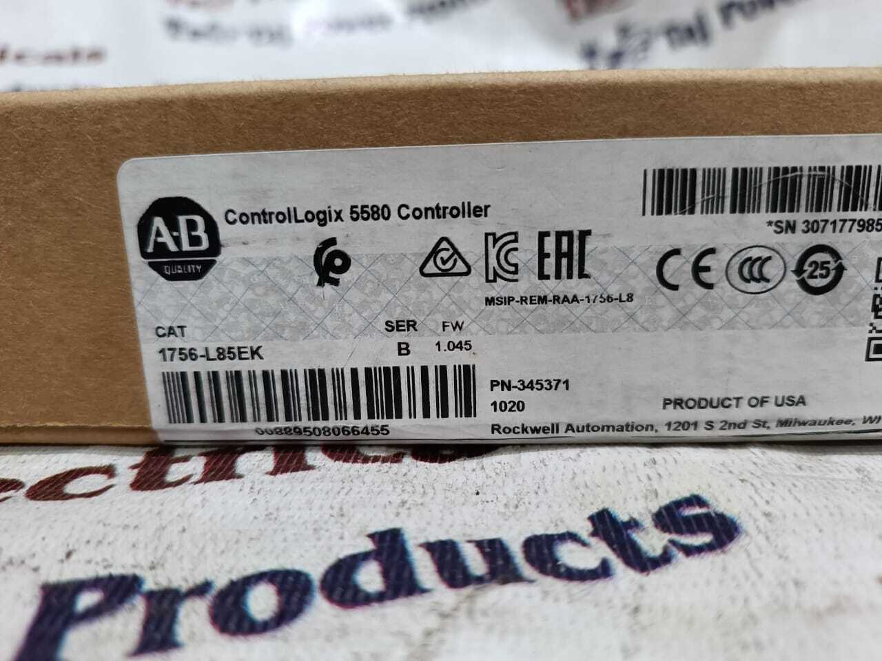 Allen Bradley 1756-l85ek Plc