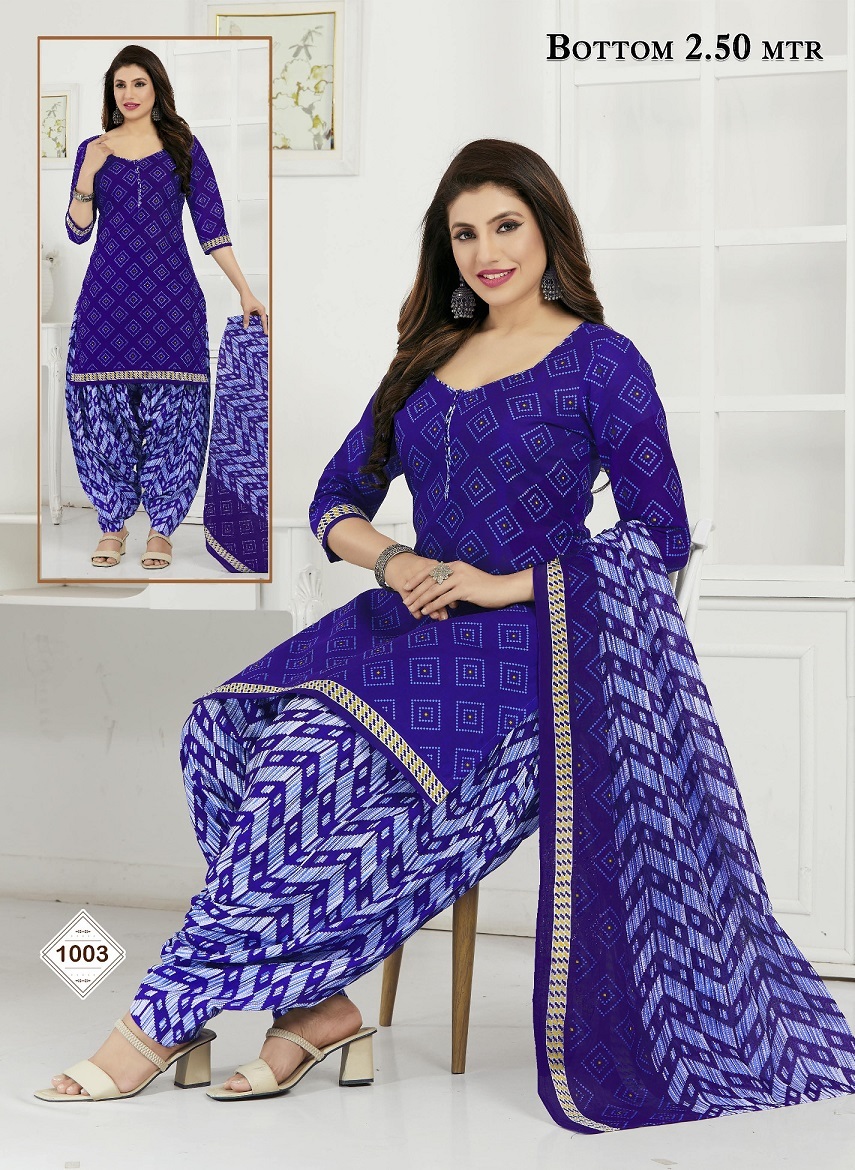 Sc Saanvi Sandhya Dress Material - Pure Cotton Printed Top 2.00 Mtrs, Bottom 2.50 Mtrs, Dupatta 2.25 Mtrs | Elegant Design, Perfect For Festive Occasions