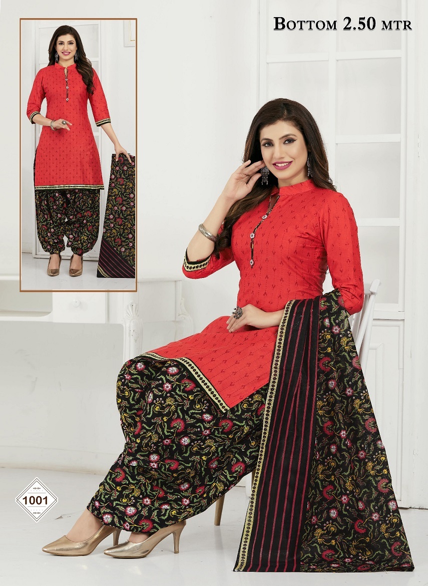 Sc Saanvi Sandhya Dress Material - Pure Cotton Printed Top 2.00 Mtrs, Bottom 2.50 Mtrs, Dupatta 2.25 Mtrs | Elegant Design, Perfect For Festive Occasions