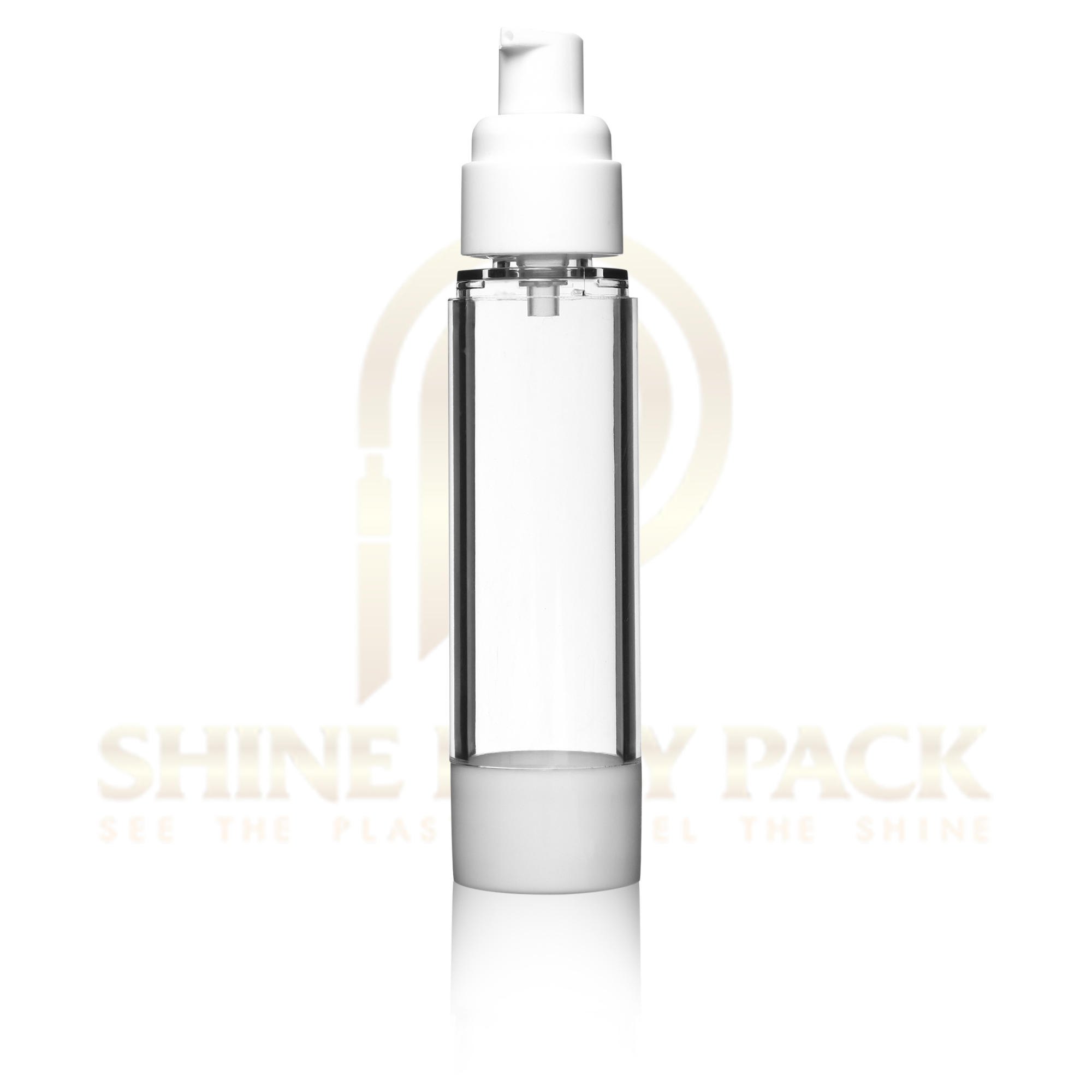 Airless Bottle - Premium Bpa-free Plastic, 50ml Capacity | Leak-resistant Design, Ergonomic Pump Mechanism