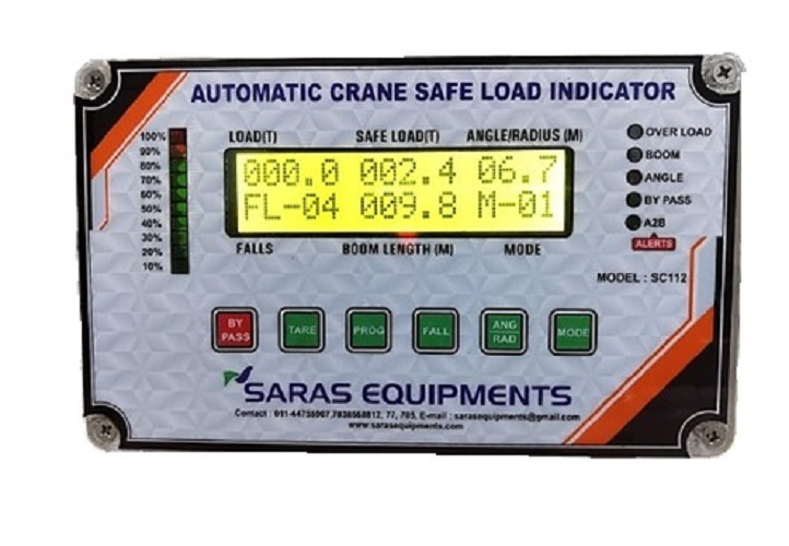 Safe Load Indicator - Ms Material With Powder Coated, 12x55x35 Mm, Yellow Blue Color, Operates On 12/24vdc