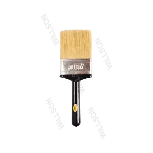 10 Inch 3 Number Wall Paint Brush - Nylon Filaments, Shiny Aluminum Ferrules, Wooden Handles | Ergonomic Grip for Effortless Wall Painting