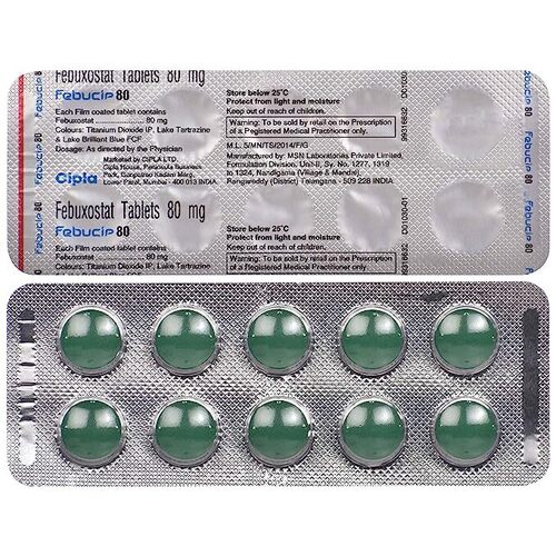 Febucip 40 Tablet - Febuxostat 40mg, Effective Gout Management And Prevention, Maintain Low Uric Acid Levels, Suitable For All, Take With Or Without Food