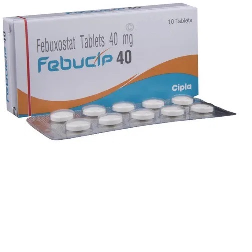 Febucip 40 Tablet - Febuxostat 40mg, Effective Gout Management And Prevention, Maintain Low Uric Acid Levels, Suitable For All, Take With Or Without Food