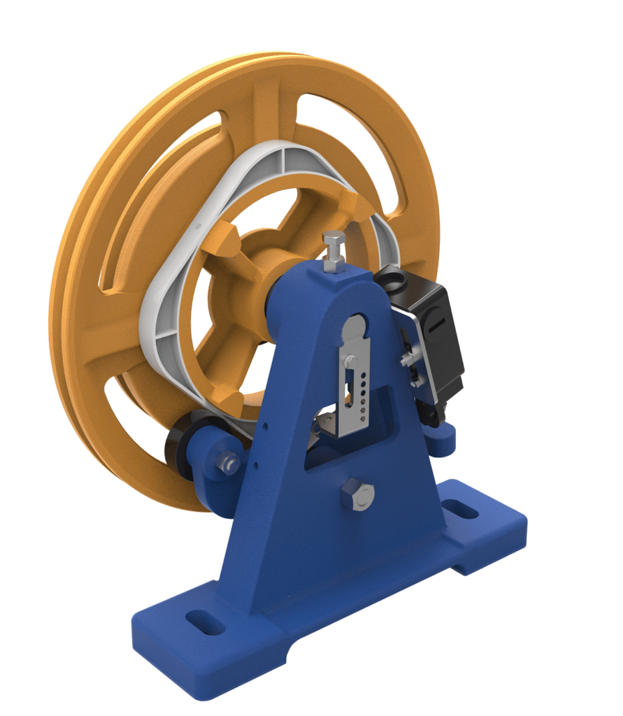 Overspeed Governor - Iron Material, Diameter 200mm / 300mm, Yellow & English Blue | Max. Lifting Height 88 Ft, Upward Over Speed Protection, 0.32 To 1.5 M/s