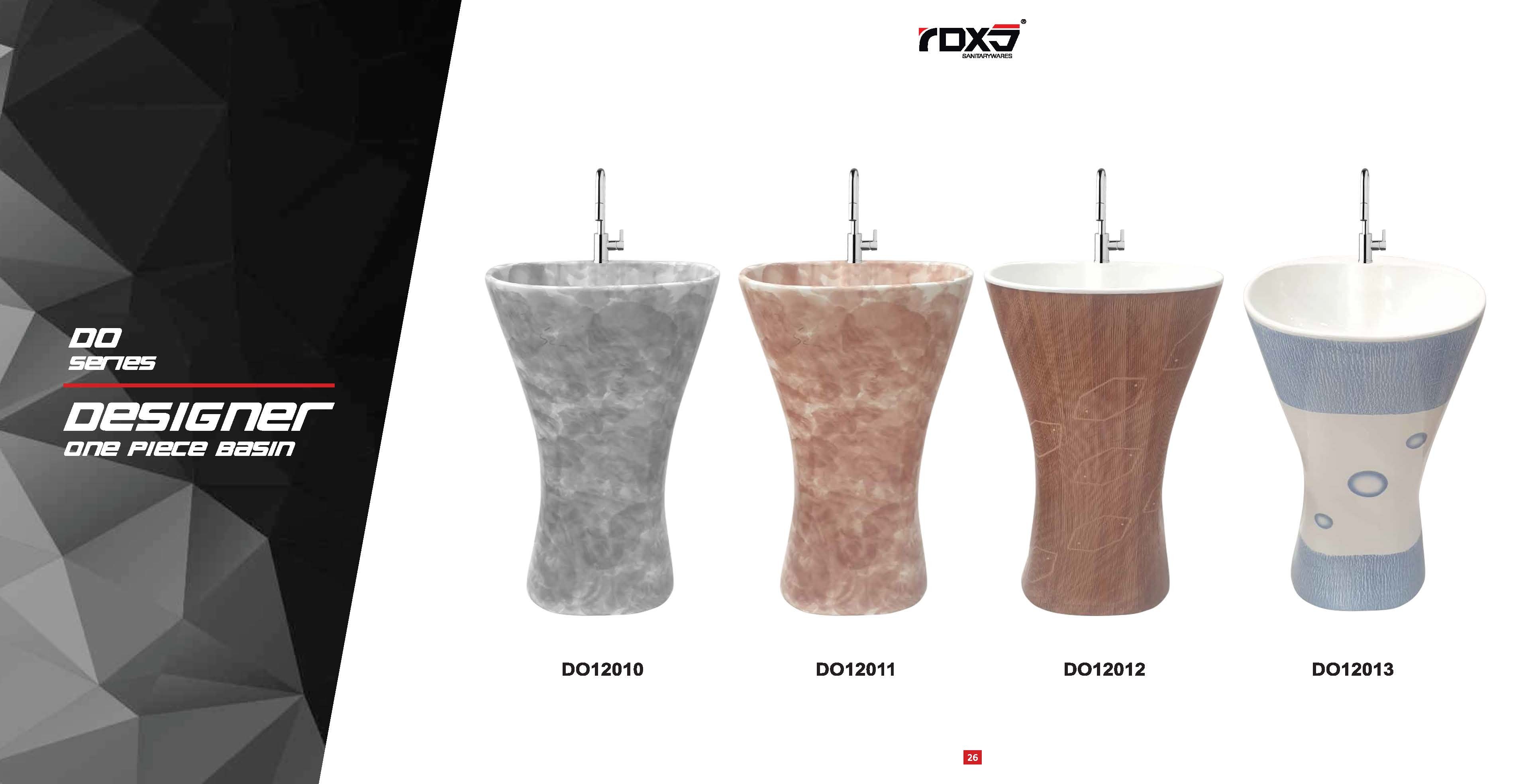 One Piece Basin - Ceramic, 33"x16", Glossy Finish | Round, Floor Mounted, Polished, 26 Kg Weight, Available In Any Color