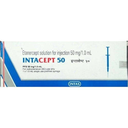 Intacept 50 Mg - Intacept Etanercept Injection | Dosage As Directed By Physician, Keep Away From Children And Pets, Store Below 30â°c