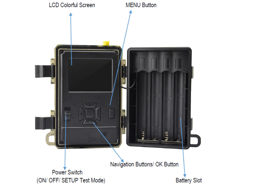 Trail Camera - Cmos Sensor, 20m Ir Distance | Wifi Connectivity, Night Vision, Auto Focus, Waterproof, Digital Zoom, Nfc Enabled