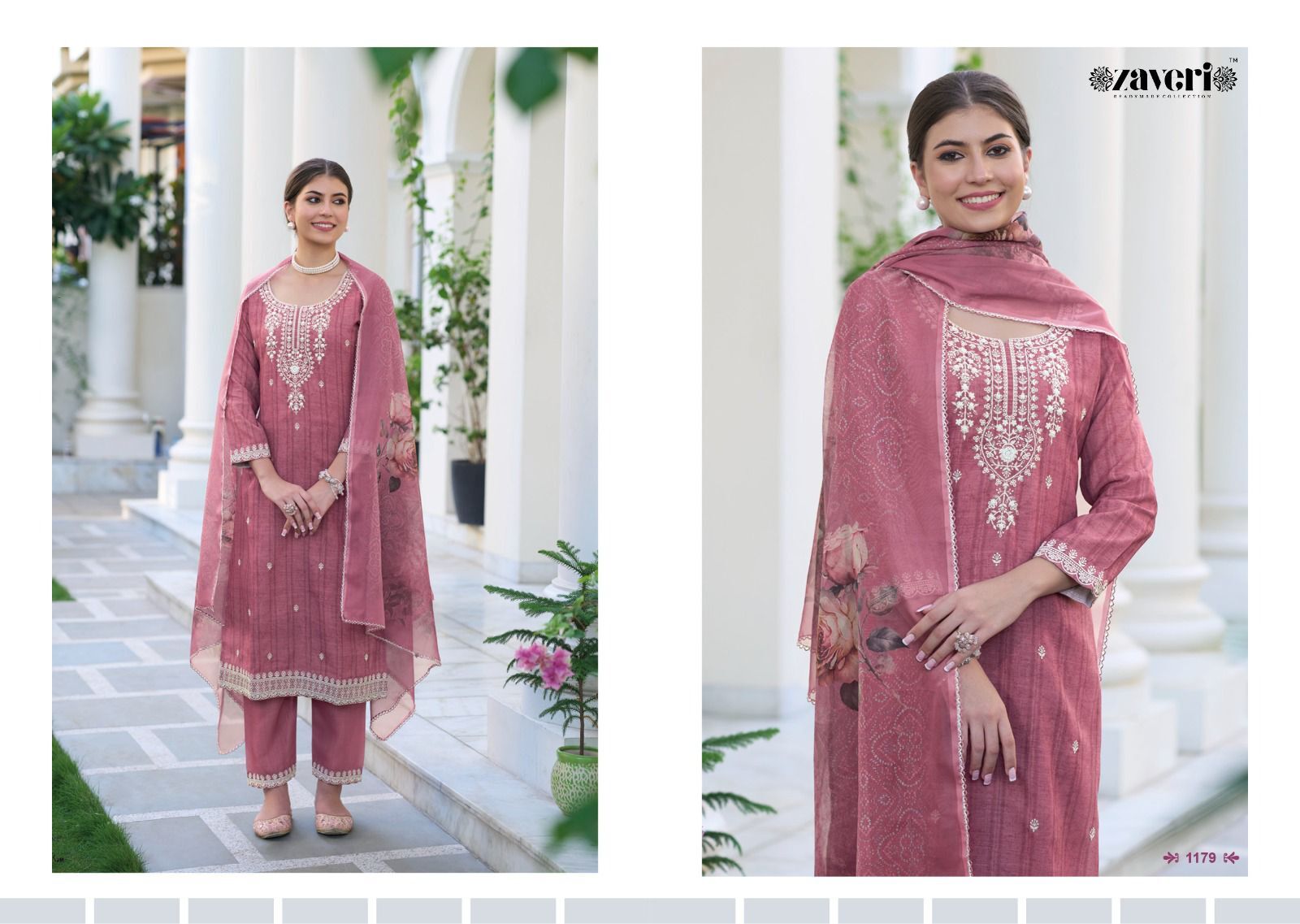 Silki Cottan Emboidery Handwork Ethnic Suit