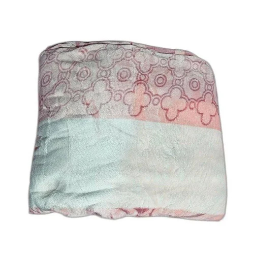 Double Bed Flano Fabric Printed Dohar Set - Wool Material, King Size | Washable, Cozy Cotton Filling, Elegant Printed Design