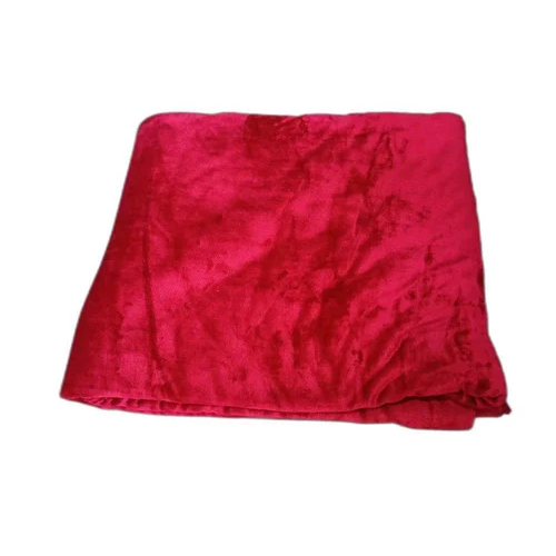 Double Bed Flano Fabric Flannel Blanket - High-quality Wool, Full Size, Printed Pattern, Soft Solid Color Design, Easy To Wash And Maintain