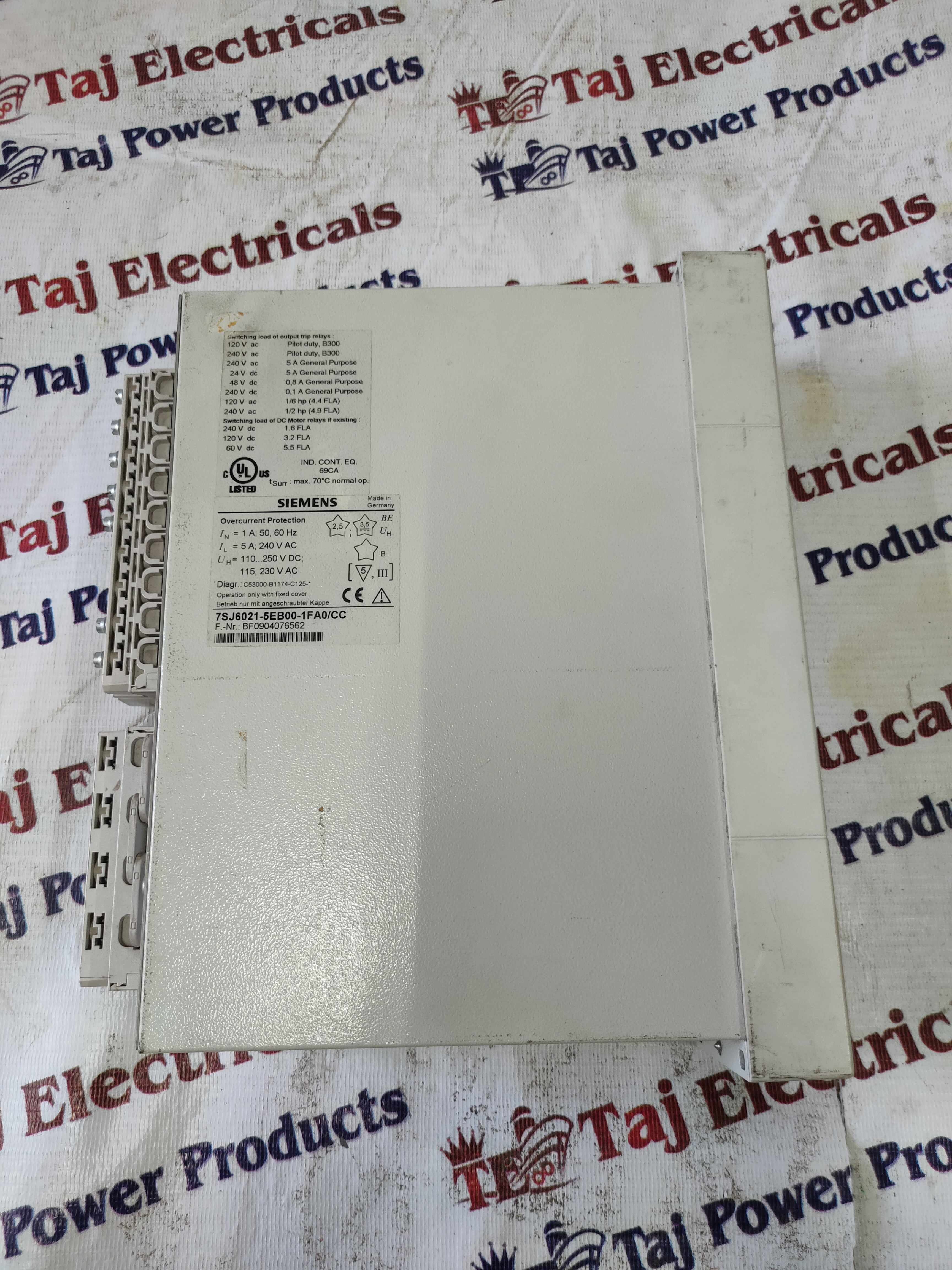 Siemens 7sj6021-5eb00-1fa0cc Protection Relay
