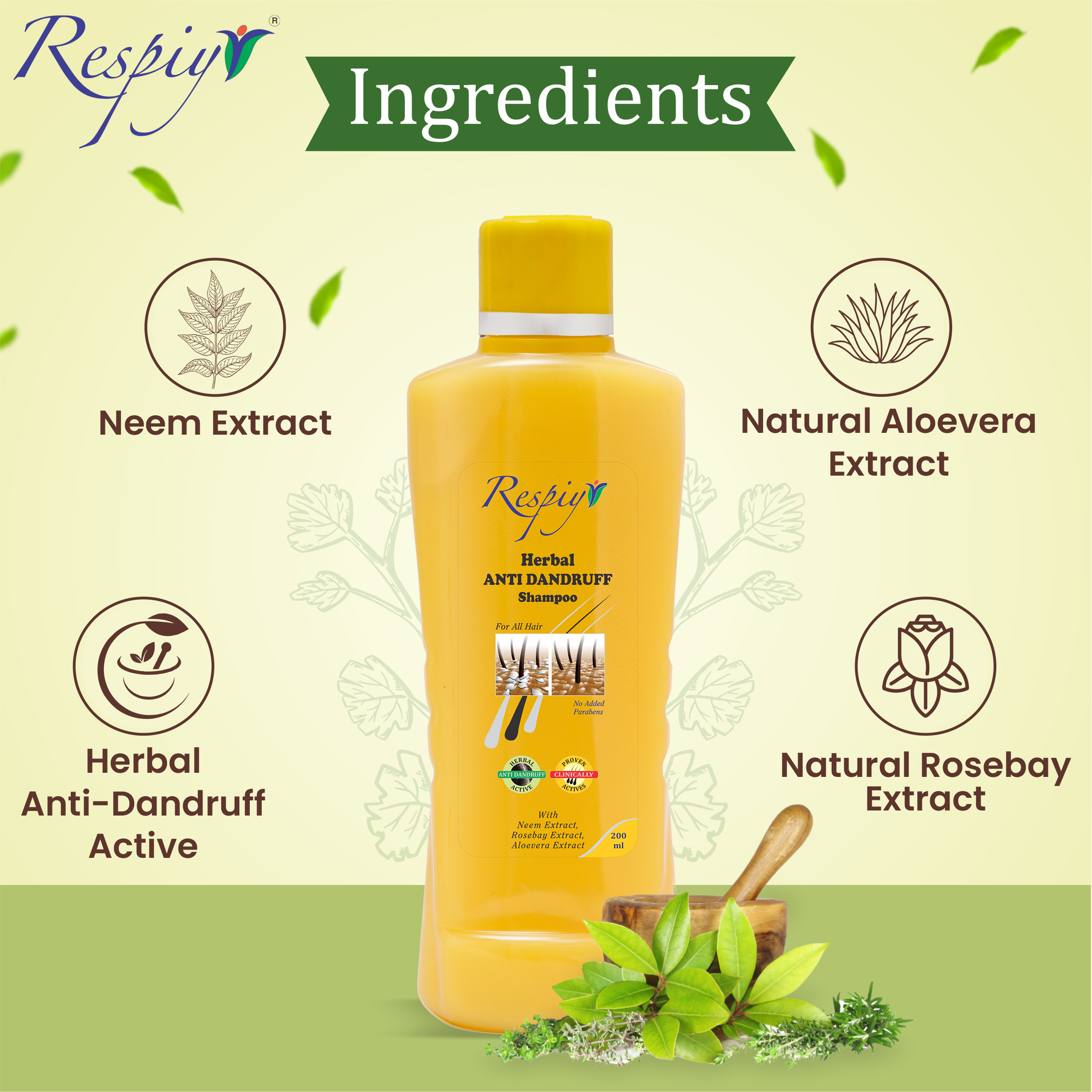 Herbal Anti Dandruff Shampoo - 200ml