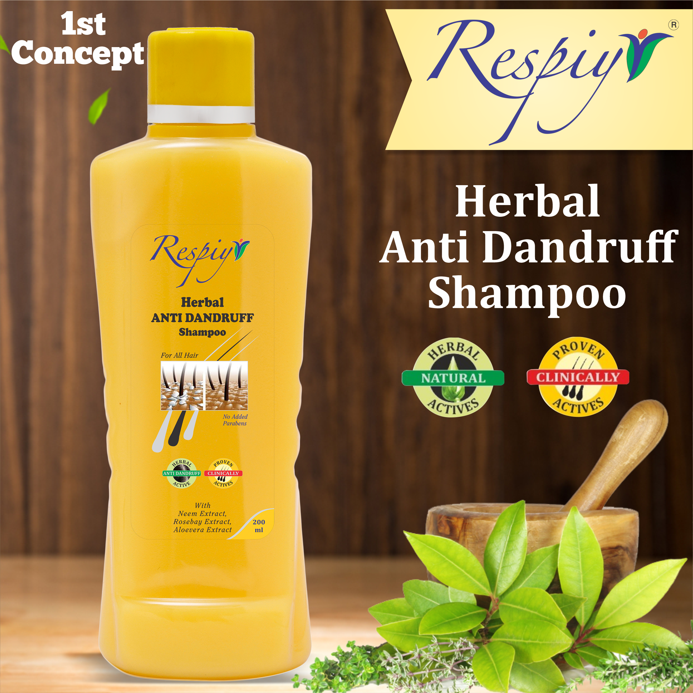Herbal Anti Dandruff Shampoo - 200ml