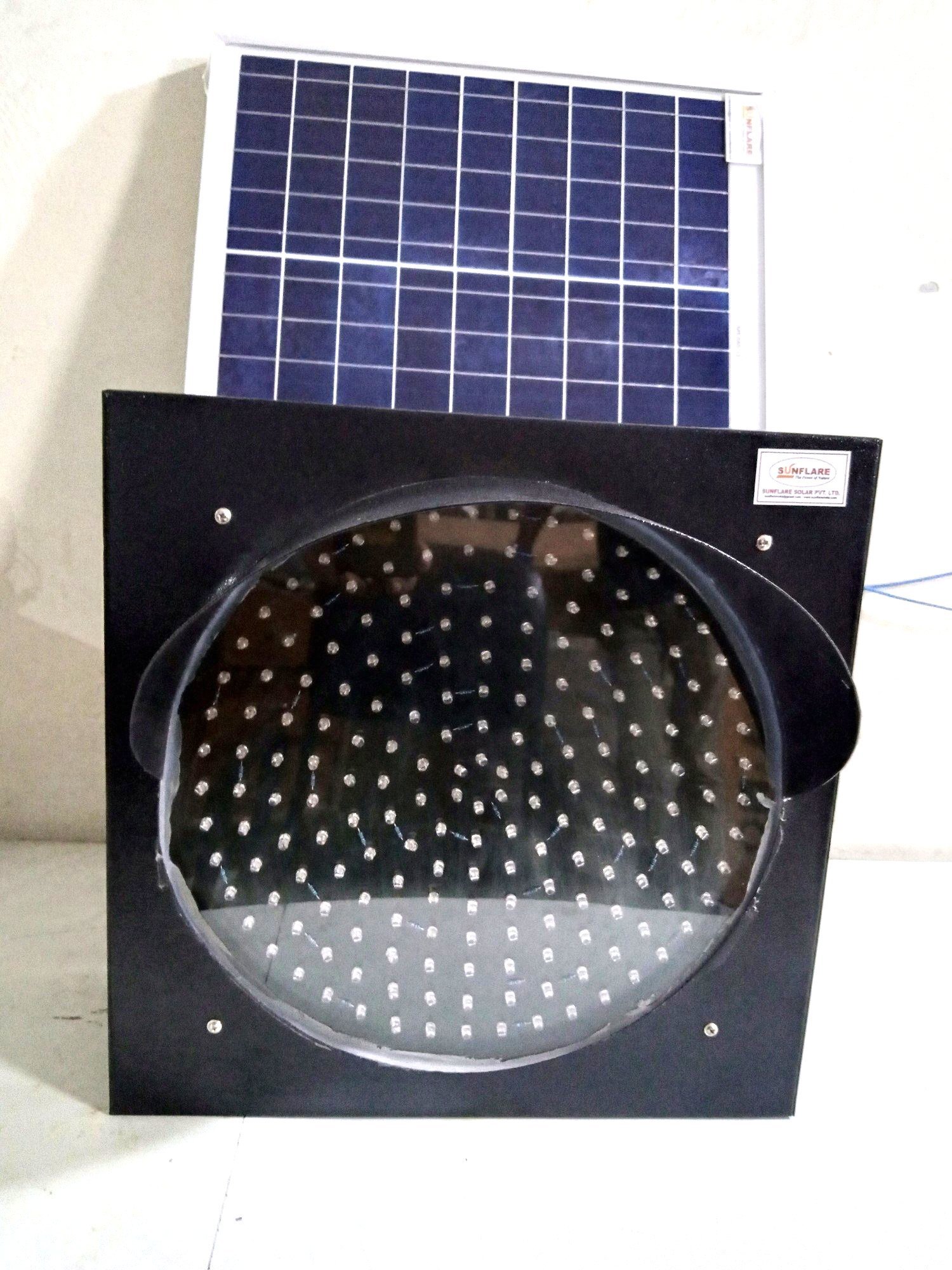 Red Solar Traffic Blinker