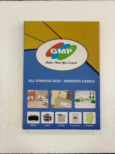 कई उद्देश्यों के लिए आत्म-चिपकने वाले लेबल A4 आकार 100 शीट