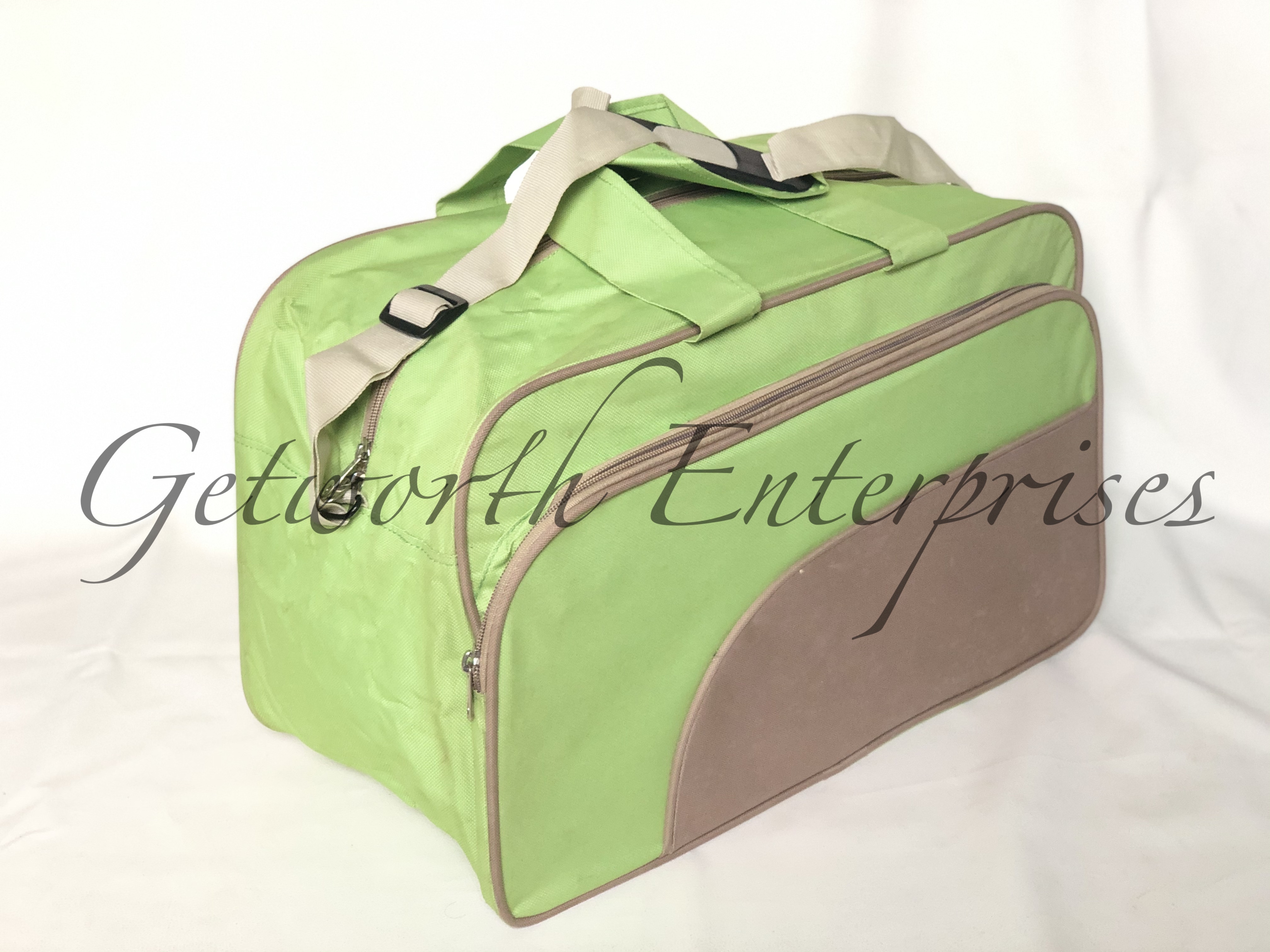 Multi Color Complimentary Travel Bag - Material: Premium Rexine, Size: 19" X 11" X 10", Color: Multi Color, Features: Lightweight, Durable, Attractive Design, Ideal For Gifting