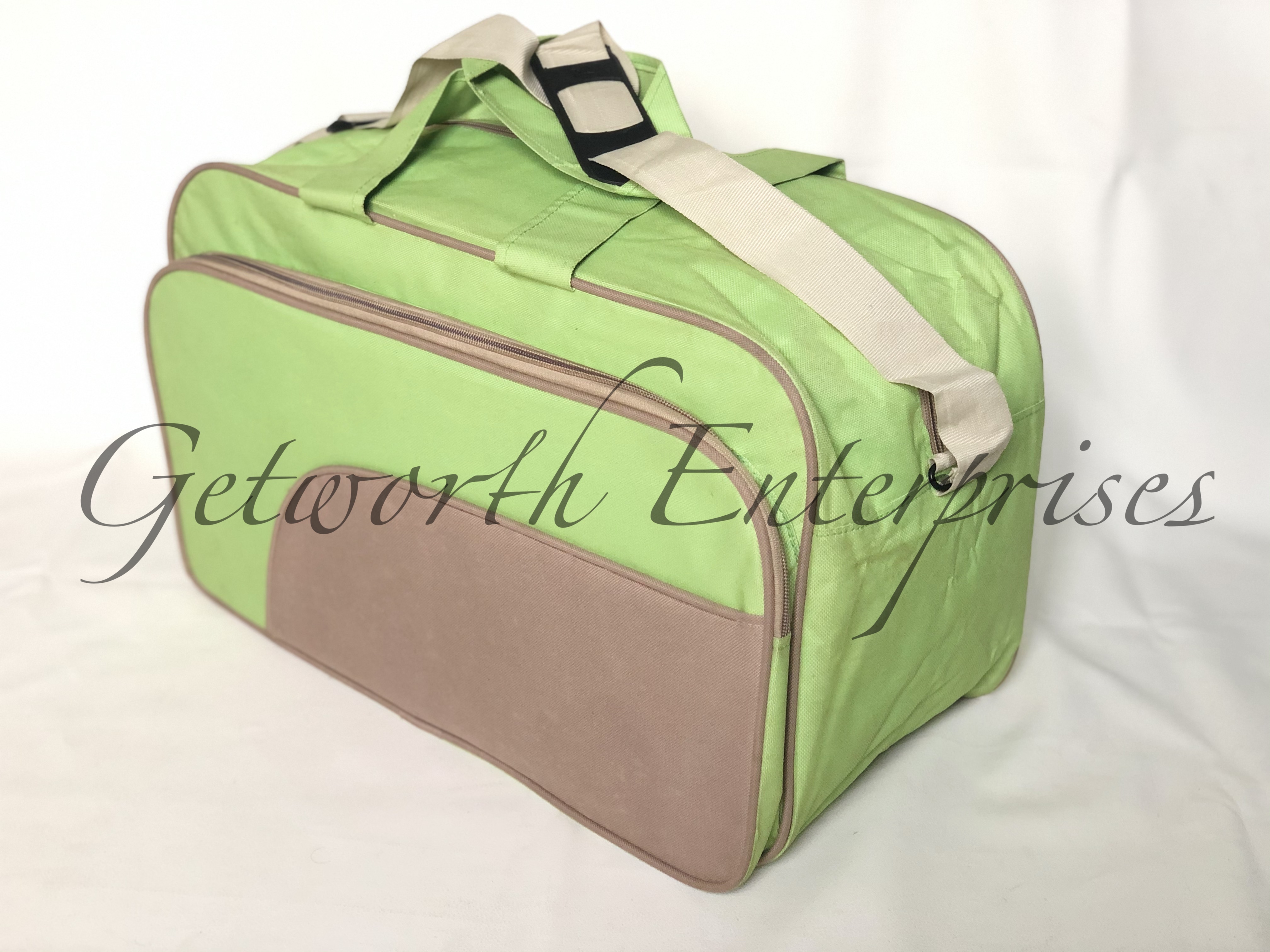 Multi Color Complimentary Travel Bag - Material: Premium Rexine, Size: 19" X 11" X 10", Color: Multi Color, Features: Lightweight, Durable, Attractive Design, Ideal For Gifting