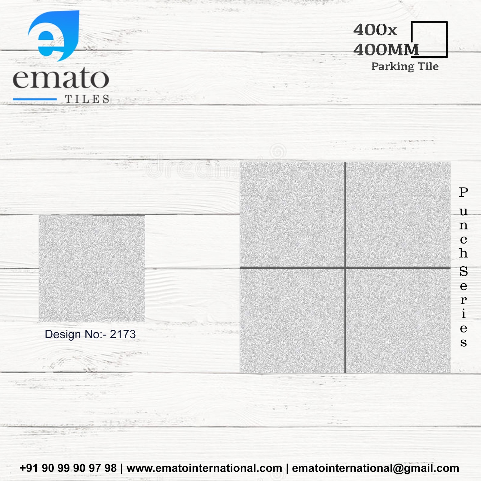Vitrified Parking Tiles - 400x400 Mm, 11.5 Mm Thick, Square Shape | Weight: 17.5 Kg, Tile Type: Floor Tiles