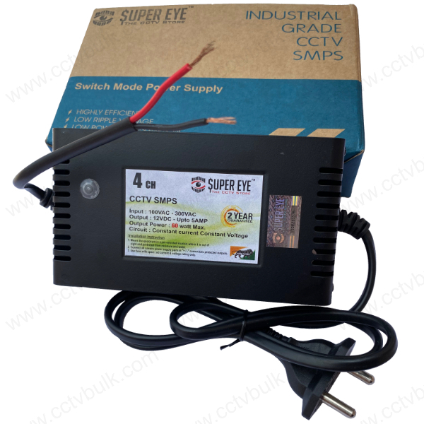 Black Cctv Smps 4ch Wire Out