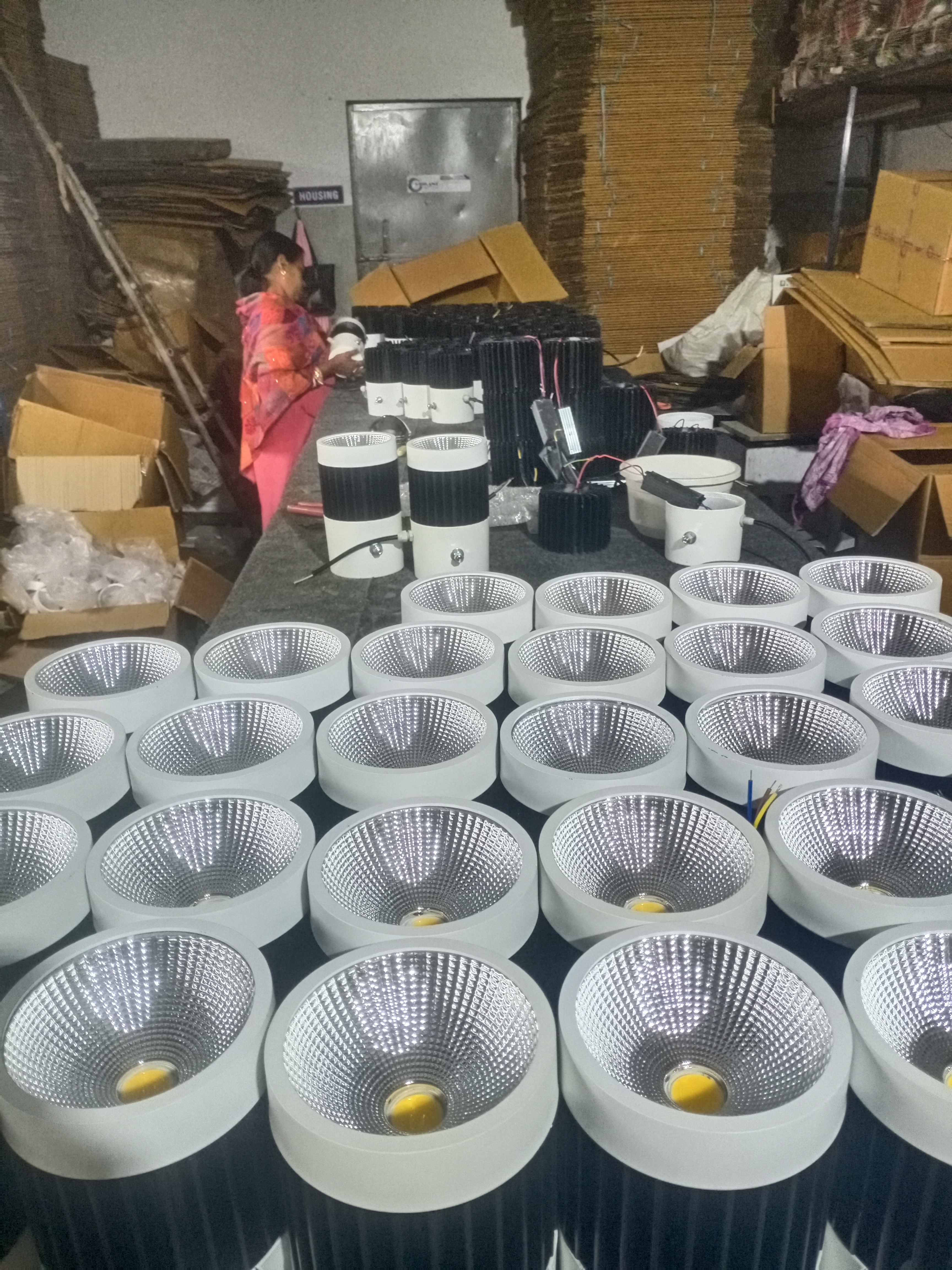 Black And White Led Spot Lamp
